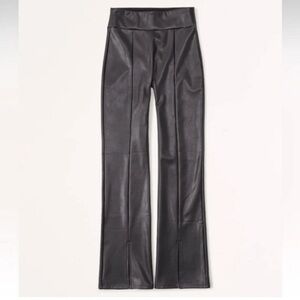 Abercrombie Split Hem Faux Leather Pants NTW